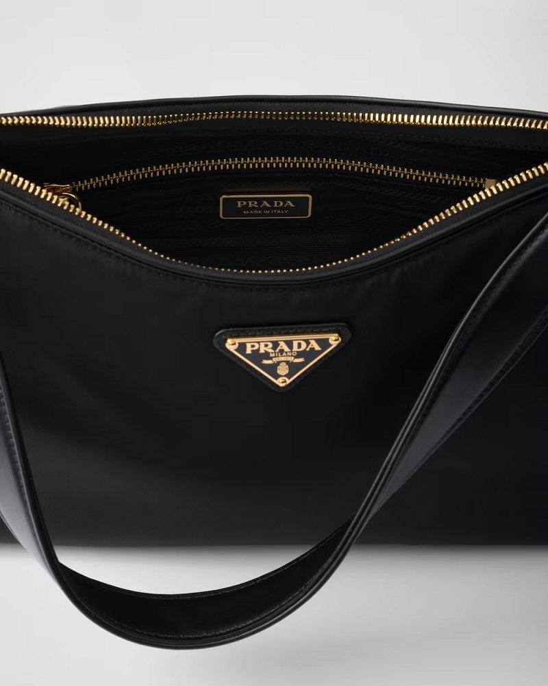 プラダ エメ パドロック付 ラージ Re-Nylon xレザー ショルダーバッグ 1BC232_2C8Q