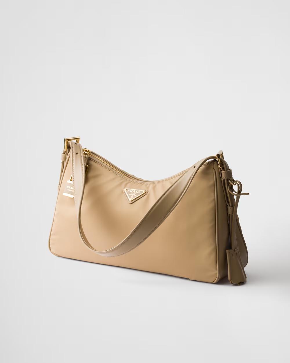 プラダ エメ パドロック付 ラージ Re-Nylon xレザー ショルダーバッグ 1BC232_2C8Q
