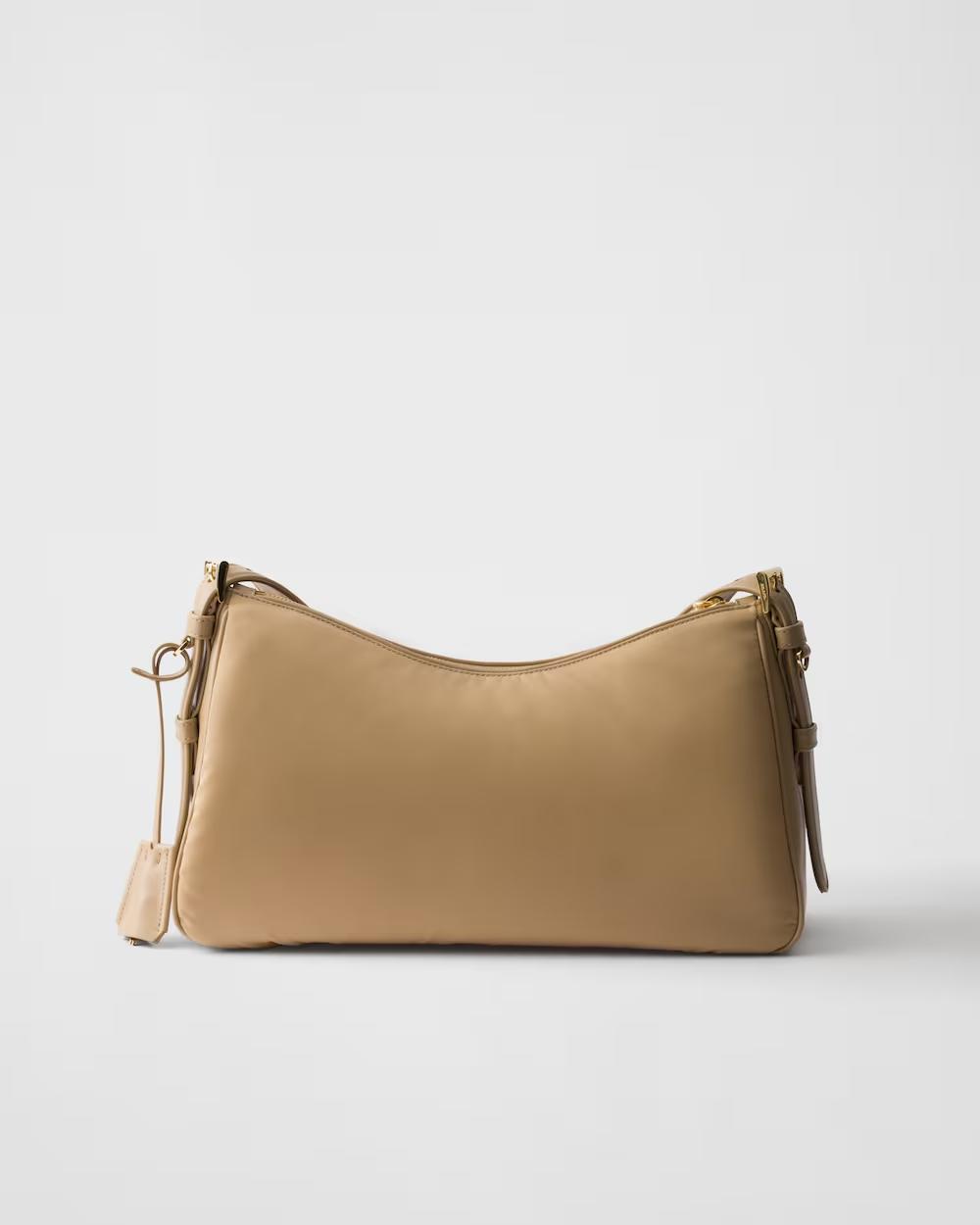 プラダ エメ パドロック付 ラージ Re-Nylon xレザー ショルダーバッグ 1BC232_2C8Q