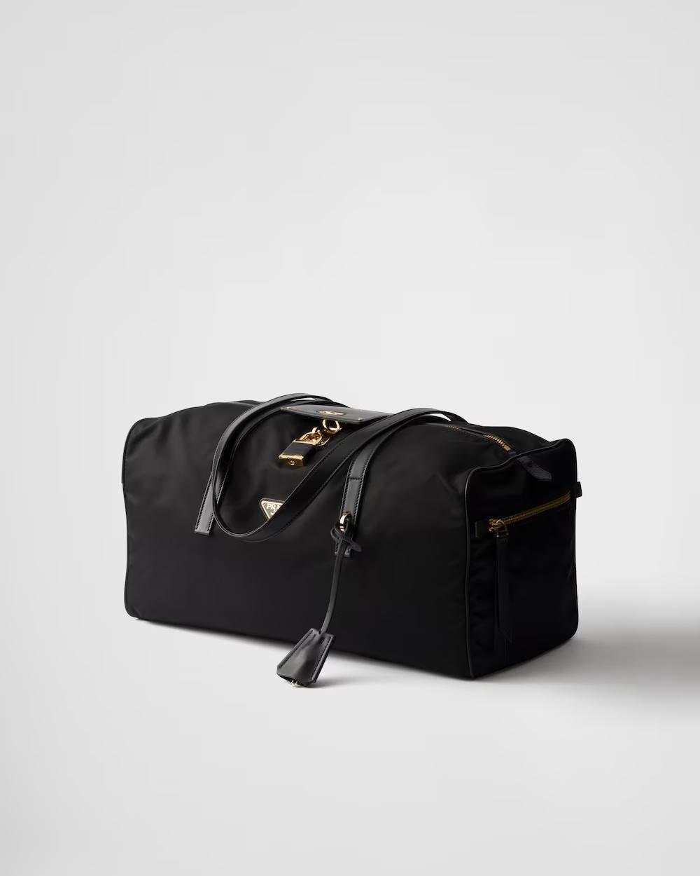 プラダ ロック付 ラージ Re-Nylon トップハンドルバッグ ボストンバッグ  1BB135_RDLN