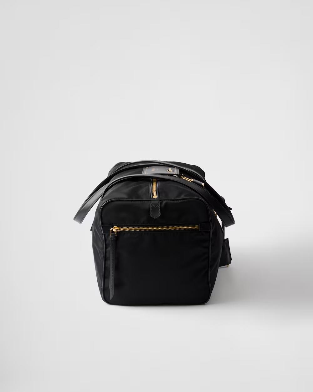 プラダ ロック付 ラージ Re-Nylon トップハンドルバッグ ボストンバッグ  1BB135_RDLN