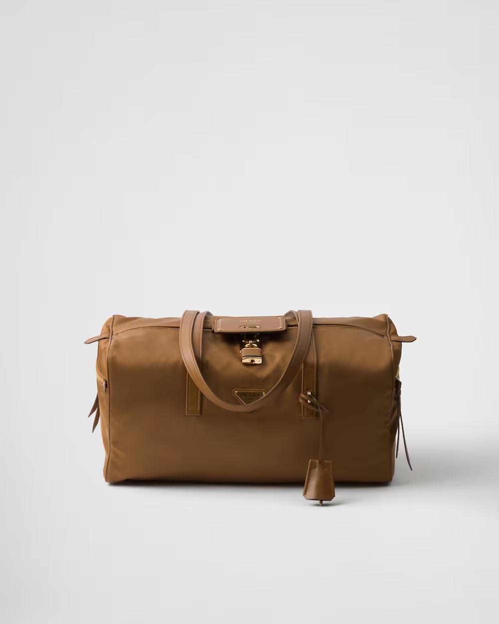 プラダ ロック付 ラージ Re-Nylon トップハンドルバッグ ボストンバッグ  1BB135_RDLN