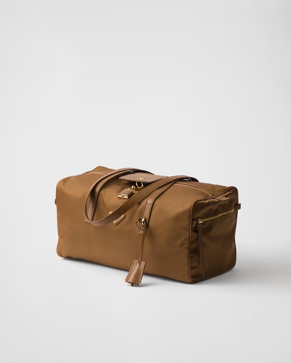 プラダ ロック付 ラージ Re-Nylon トップハンドルバッグ ボストンバッグ  1BB135_RDLN