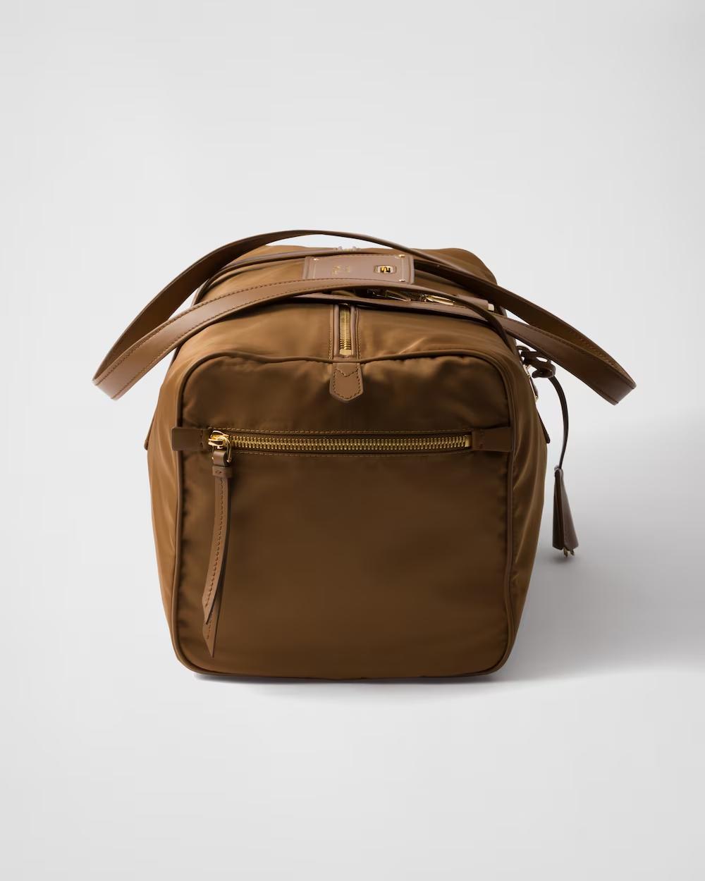 プラダ ロック付 ラージ Re-Nylon トップハンドルバッグ ボストンバッグ  1BB135_RDLN