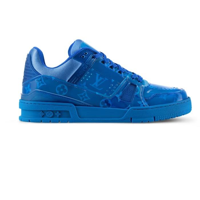 ルイヴィトン メンズ Trainer スニーカー グリーン ブルー モノグラム 1AHDJI 1AHDIY 1AHDKM 1AHDK2
