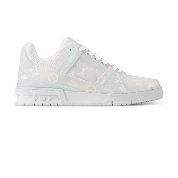 ルイヴィトン メンズ Trainer スニーカー グリーン ブルー モノグラム 1AHDJI 1AHDIY 1AHDKM 1AHDK2