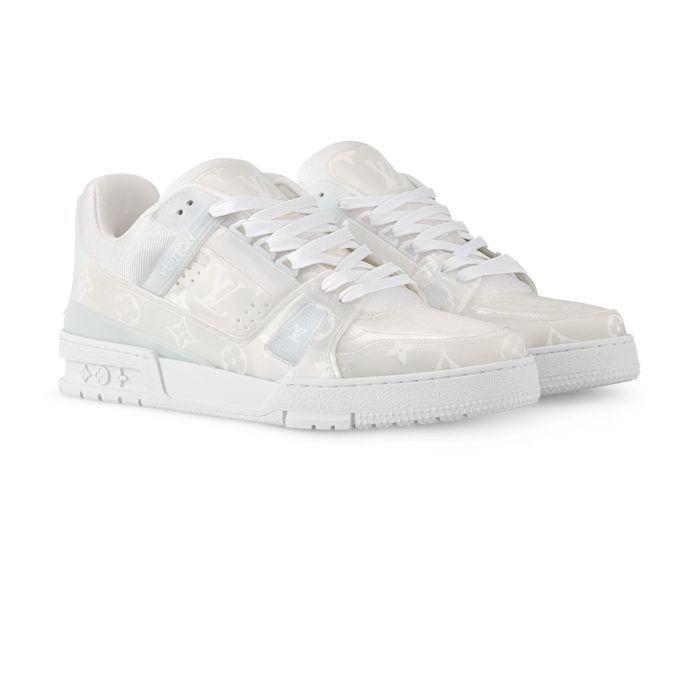 ルイヴィトン メンズ Trainer スニーカー グリーン ブルー モノグラム 1AHDJI 1AHDIY 1AHDKM 1AHDK2