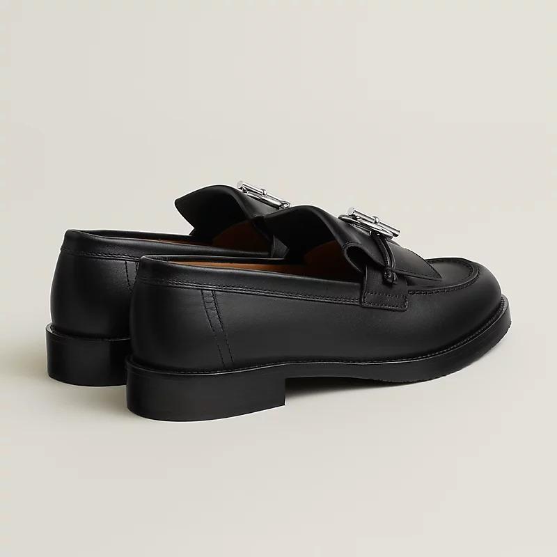 HERMES レディース モカシン Impact シルバーグレナンクラスプ H251228Z 06