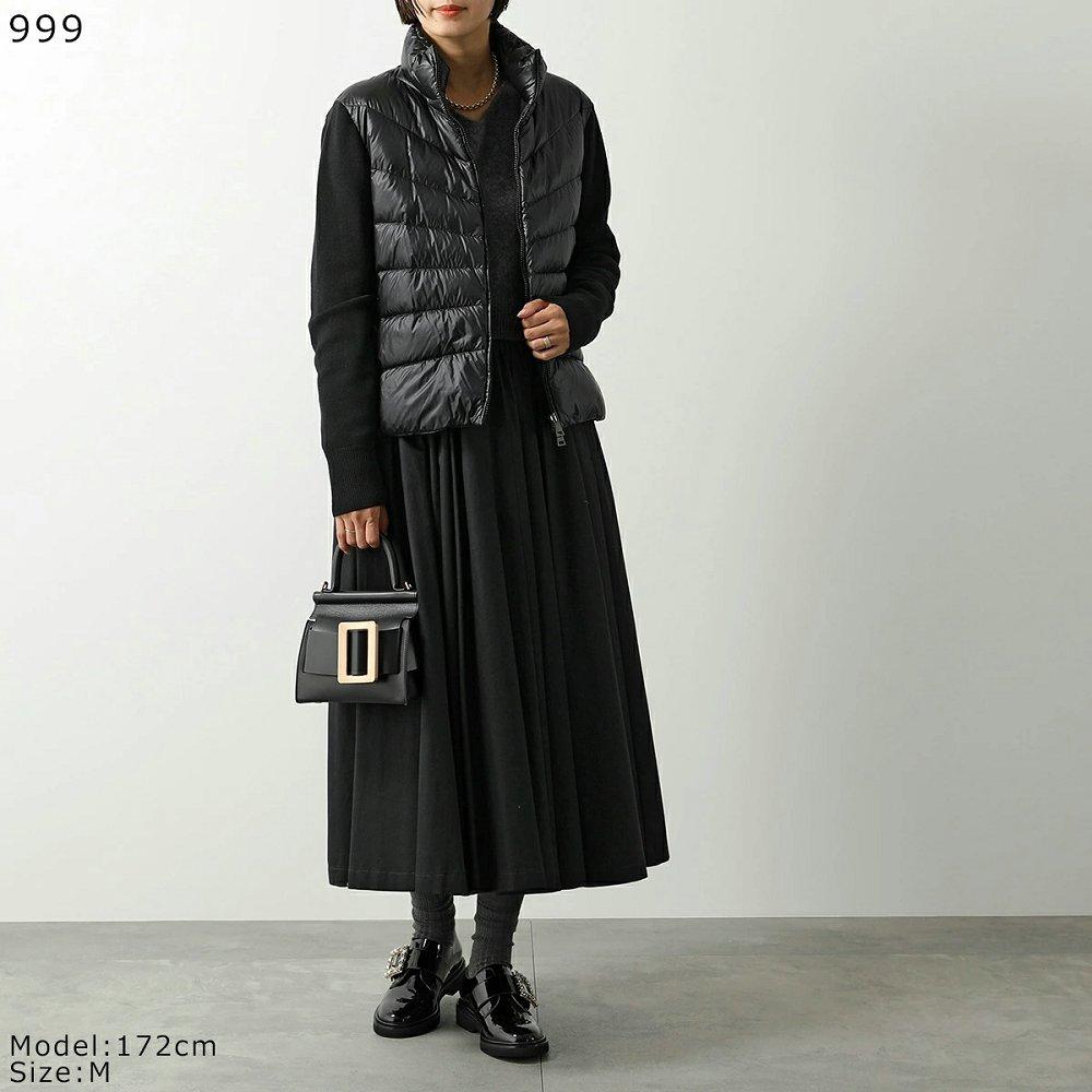 モンクレール ニットブルゾン CARDIGAN TRICOT トリコ レディース ダウン切替 ナイロン×ウール ジップアップジャケット  9B00012 M1131