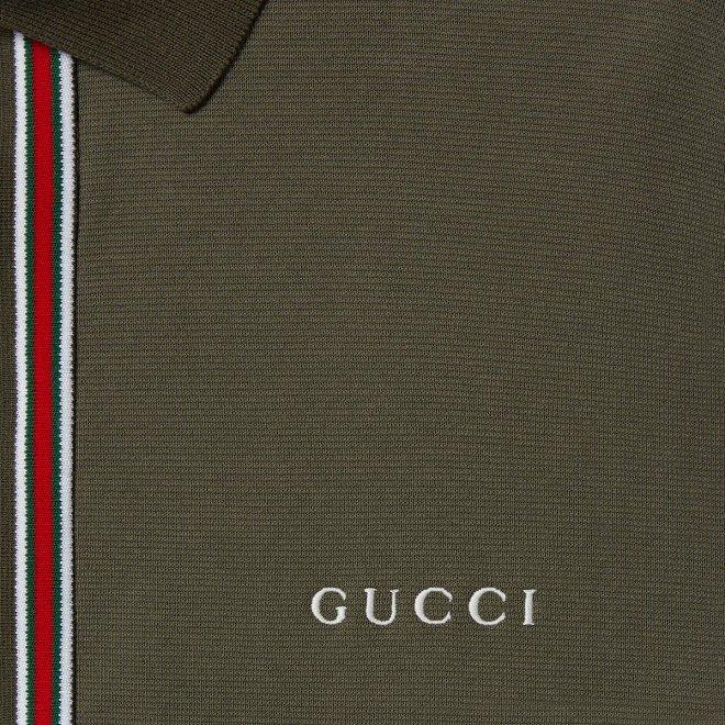 グッチ エンブロイダリー コットンピケ ポロTシャツ 742380 XJGKU 3254