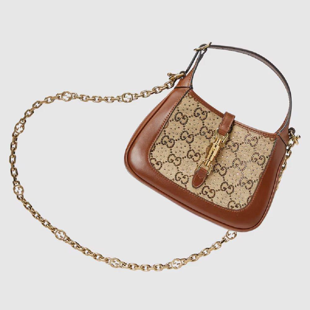 グッチ ジャッキー 1961 GG クリスタル ミニバッグ 675799 21HRG 2687
