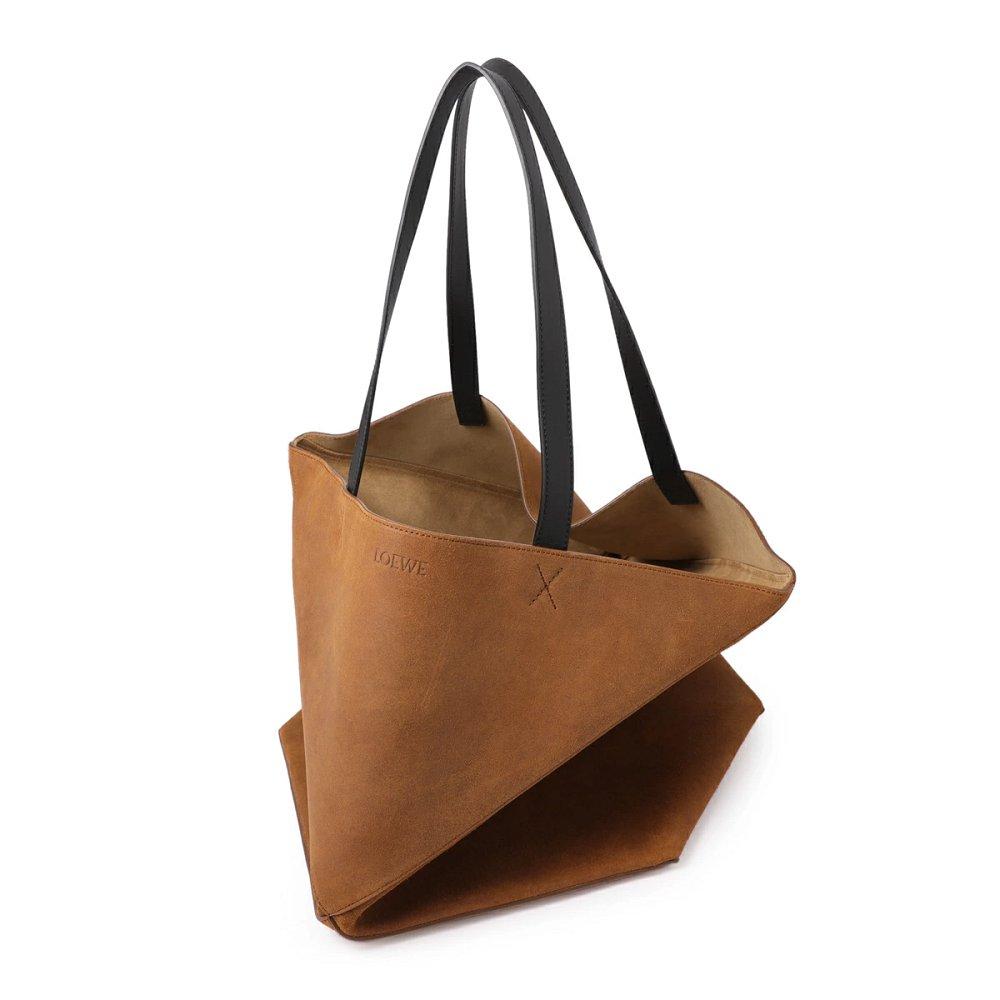 ロエベ PUZZLE FOLD TOTE XL PRESSED トートバッグ ブラウン メンズ b779q18x23 3200