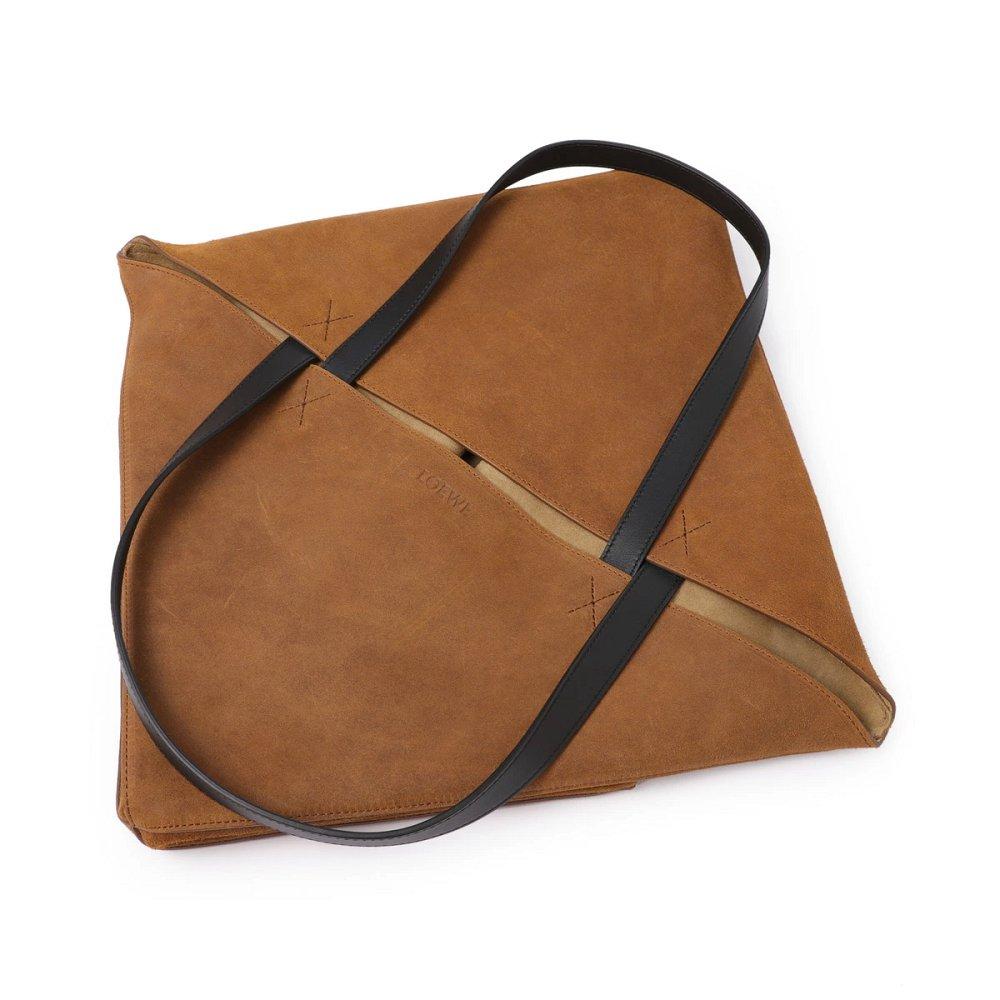 ロエベ PUZZLE FOLD TOTE XL PRESSED トートバッグ ブラウン メンズ b779q18x23 3200