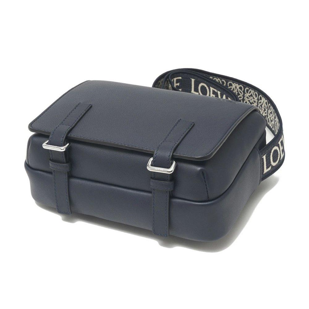 ロエベ MILITARY MESSENGER BAG クロスボディバッグ メッセンジャーバッグ ブルー メンズ b553a72x21 5544