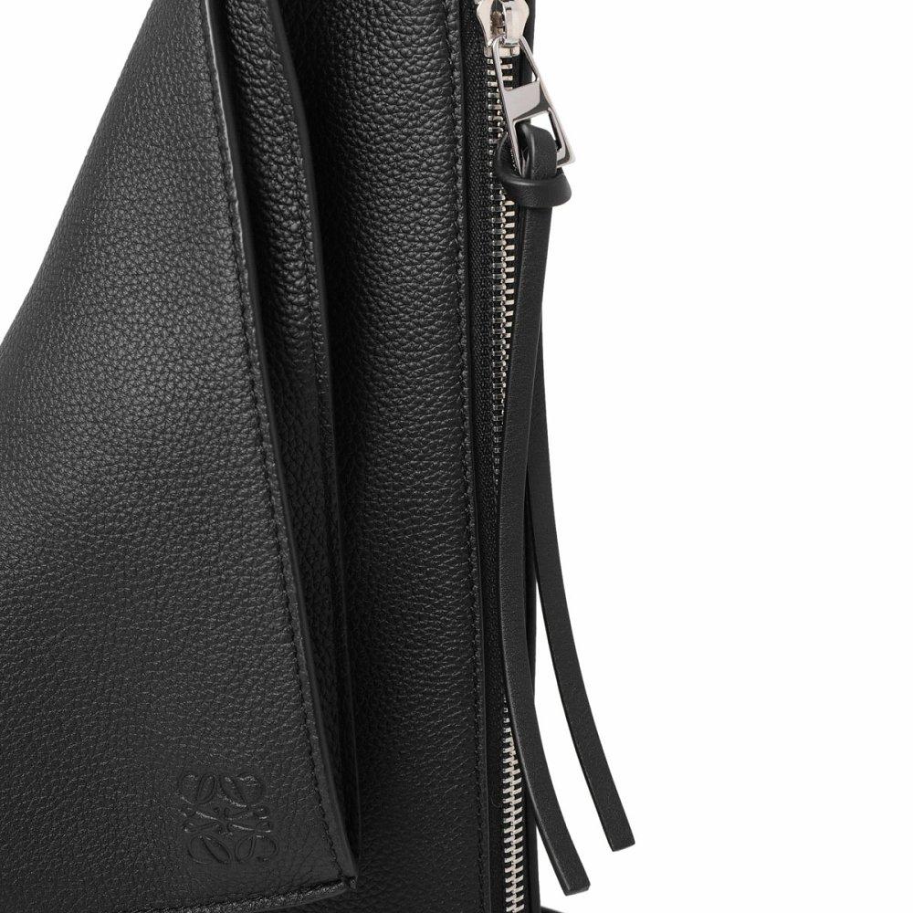ロエベ ANTON SLING クロスボディバッグ スリングバッグ ブラック メンズ b511a09x12 1100