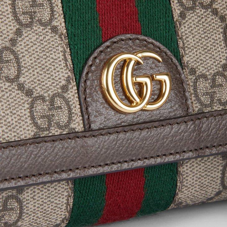 グッチ オフィディア チェーン付き コンチネンタルウォレット 772309 96IWG 8745