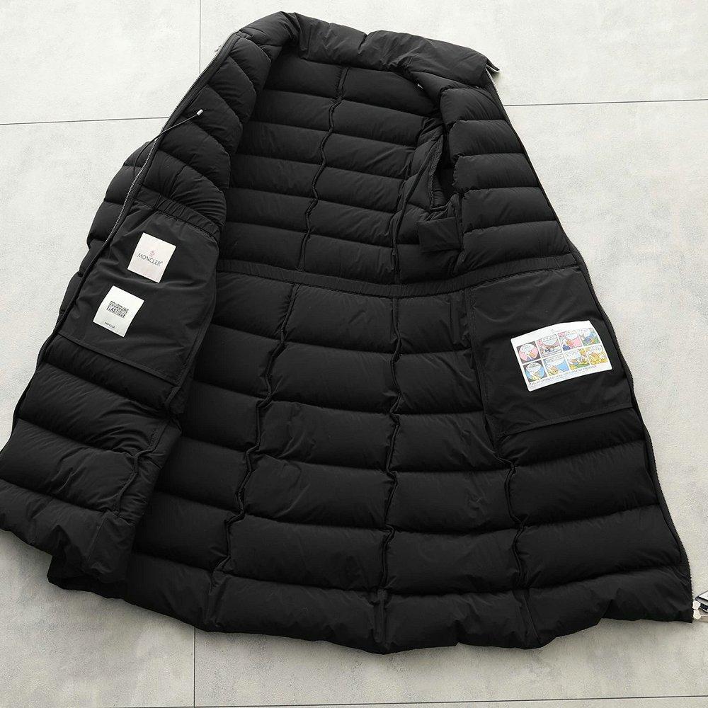 モンクレール ダウンコート Emparis エンパリスレディース ストレッチ ナイロン ロングコート スタンドカラー ロゴパッチ 1C00049 53513 999