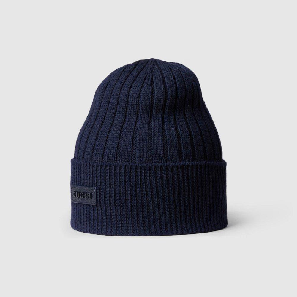 グッチ ウール リブニット ハット 811344 4G200