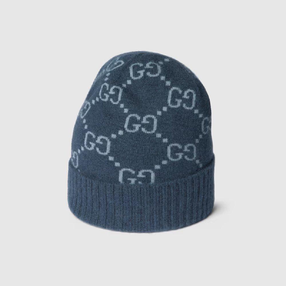 グッチ GG カシミア ジャカード キャップ 811392 4GABX