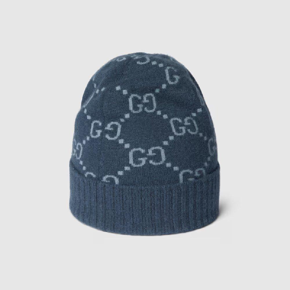 グッチ GG カシミア ジャカード キャップ 811392 4GABX