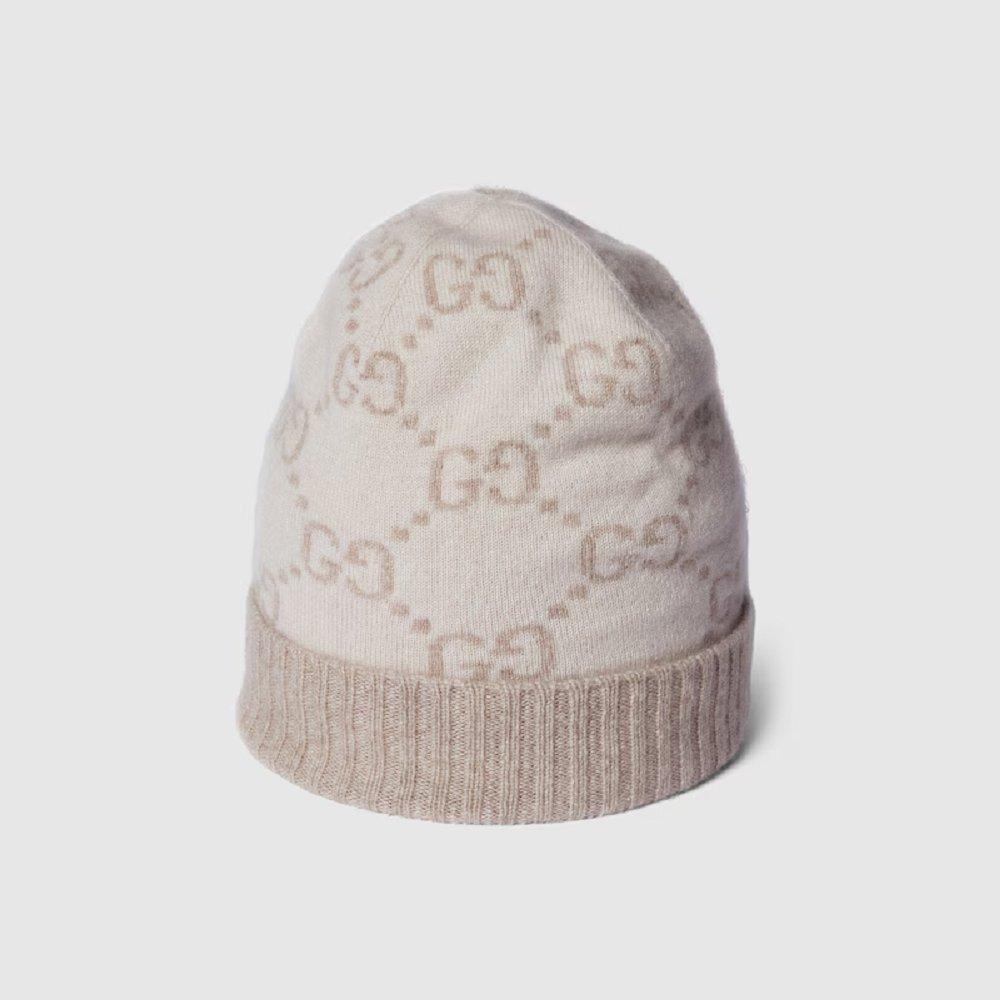 グッチ GG カシミア ジャカード キャップ 811392 3GAC0