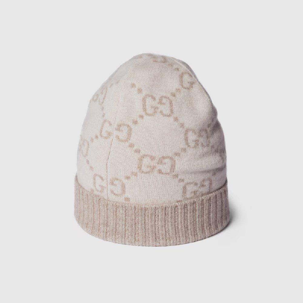 グッチ GG カシミア ジャカード キャップ 811392 3GAC0