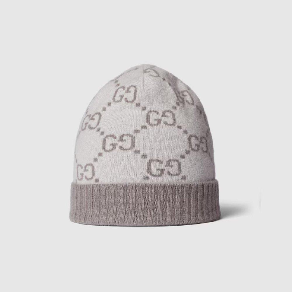 グッチ GG カシミア ジャカード キャップ 811392 3GAC0