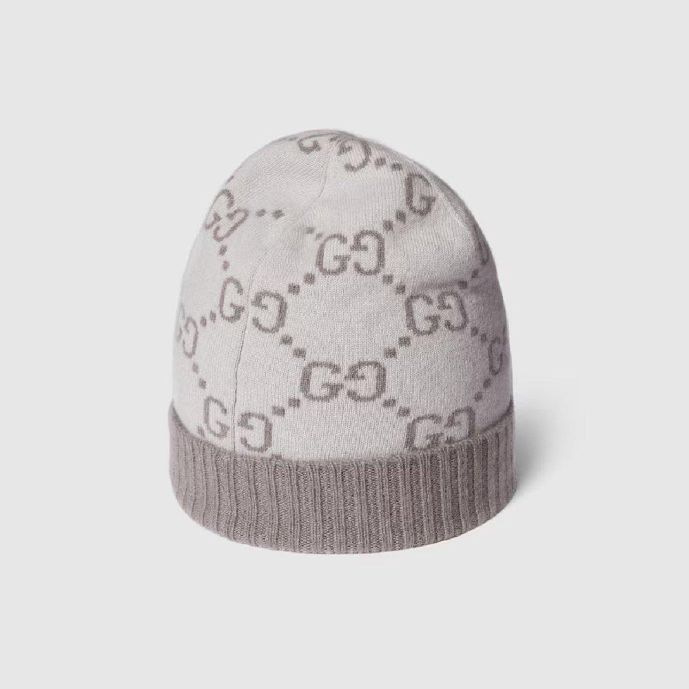 グッチ GG カシミア ジャカード キャップ 811392 3GAC0