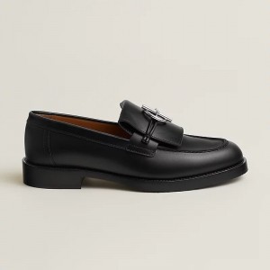 HERMES レディース モカシン Impact シルバーグレナンクラスプ H251228Z 06