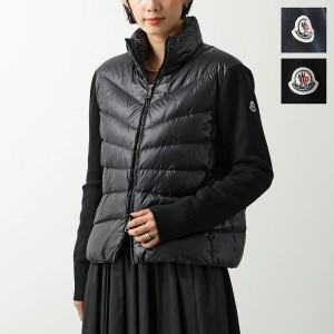 モンクレール ニットブルゾン CARDIGAN TRICOT トリコ レディース ダウン切替 ナイロン×ウール ジップアップジャケット  9B00012 M11...