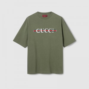 グッチ プリント ヘビーコットンジャージー Tシャツ 798115 XJHDG 3450