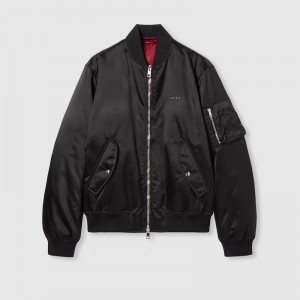 グッチ ヘビーナイロン キャンバス ボンバージャケット 823418 ZAADM 1000