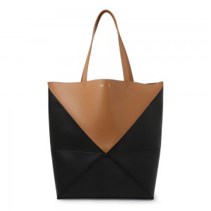ロエベ PUZZLE TOTE LARGE BICOLOR トートバッグ ブラック メンズ b779q18x05 5886