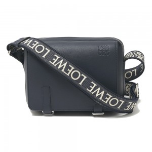 ロエベ MILITARY MESSENGER BAG クロスボディバッグ メッセンジャーバッグ ブルー メンズ b553a72x21 5544