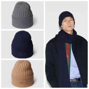 グッチ ウール リブニット ハット 811344 4G200