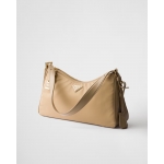 プラダ エメ パドロック付 ラージ Re-Nylon xレザー ショルダーバッグ 1BC232_2C8Q