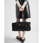 プラダ ロック付 ラージ Re-Nylon トップハンドルバッグ ボストンバッグ  1BB135_RDLN