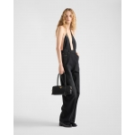 プラダ パドロック付 スモール Re-Nylon xレザー トップハンドルバッグ 1BB133_2C8Q_F0002