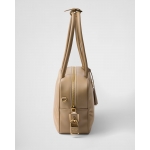 プラダ パドロック付 ミディアム Re-Nylon xレザー トップハンドルバッグ 1BB132 1BB131_2C8Q