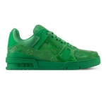 ルイヴィトン メンズ Trainer スニーカー グリーン ブルー モノグラム 1AHDJI 1AHDIY 1AHDKM 1AHDK2