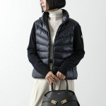 モンクレール ニットブルゾン CARDIGAN TRICOT トリコ レディース ダウン切替 ナイロン×ウール ジップアップジャケット  9B00012 M1131
