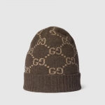 グッチ GG カシミア ジャカード キャップ 811392 4GABX