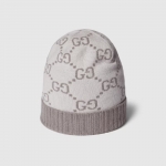 グッチ GG カシミア ジャカード キャップ 811392 3GAC0