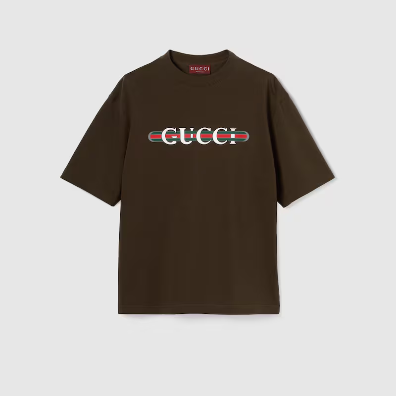 グッチ コットンジャージー プリント Tシャツ 798115 XJHDG 2240