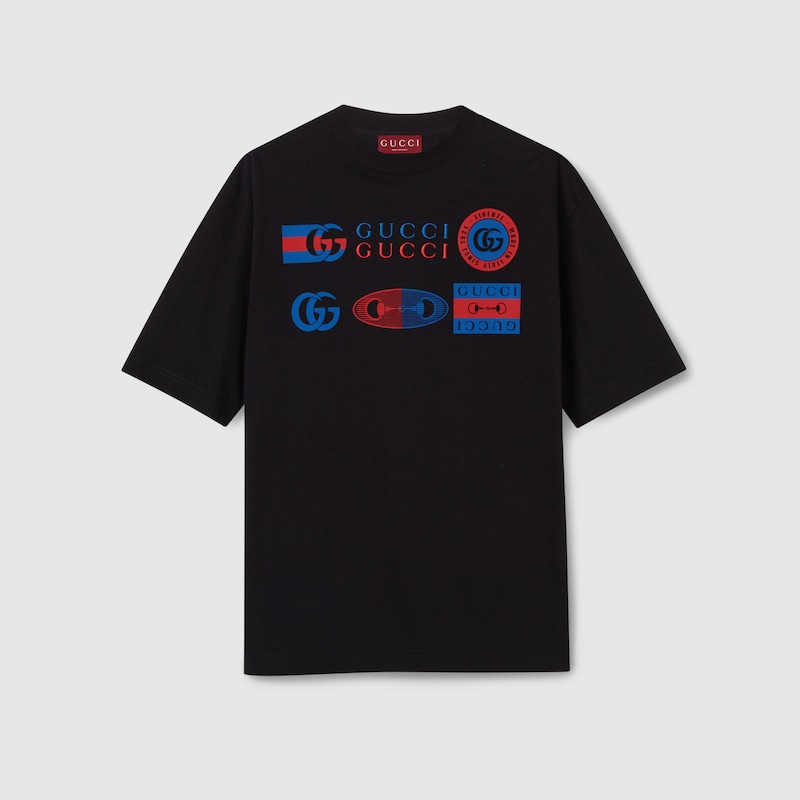 グッチ コットンジャージー プリント Tシャツ 798115 XJHC7 1043