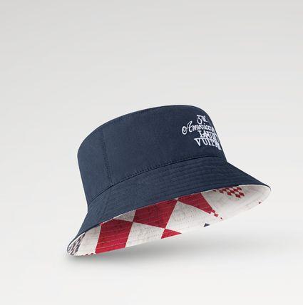 LOUIS VUITTON バケットハット・ダミエ フラッグス リバーシブル M7682M
