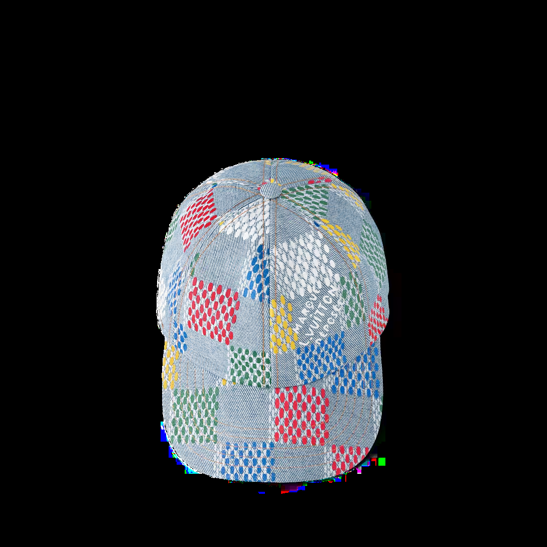 LOUIS VUITTON デニムキャップ キャップ LV バーズ ダミエ M5048M