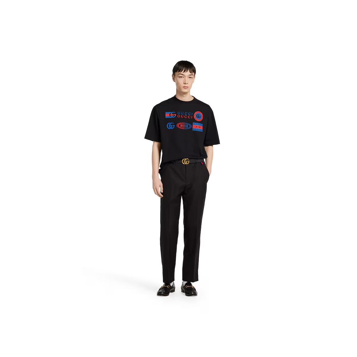 グッチ コットンジャージー プリント Tシャツ 798115 XJHC7 1043