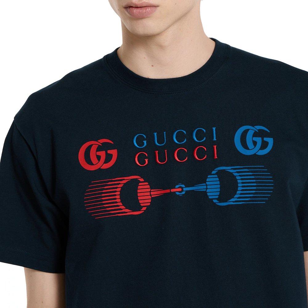 グッチ コットンジャージー プリント Tシャツ 796395 XJHC9 4794
