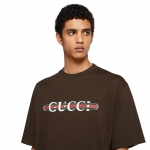グッチ コットンジャージー プリント Tシャツ 798115 XJHDG 2240